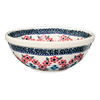 Polish Pottery 6.75" Bowl (Floral Symmetry) | M090T-DH18 at PolishPotteryOutlet.com