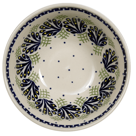 Bowl, Round, 6.75" in "Splash of Blue" by Manufaktura | M090T-DPPZ