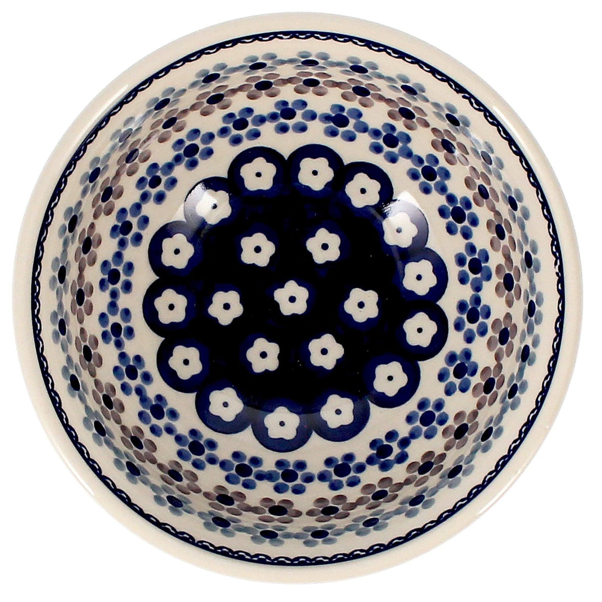 Bowl, Round, 6.75" in "Floral Chain" by Manufaktura | M090T-EO37