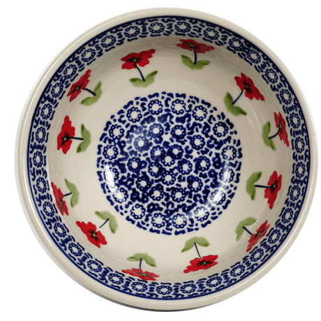 Bowl, Round, 6.75" in "Poppy Garden" by Manufaktura | M090T-EJ01