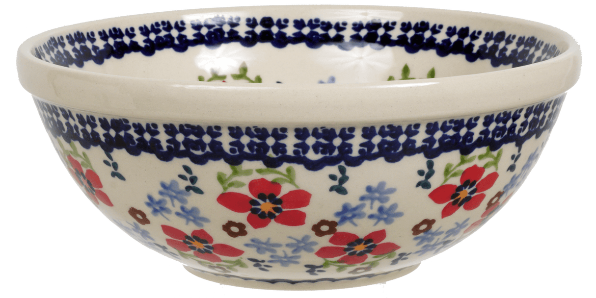 Bowl, Round, 6.75" in "Summer Bouquet" by Manufaktura | M090T-MM01