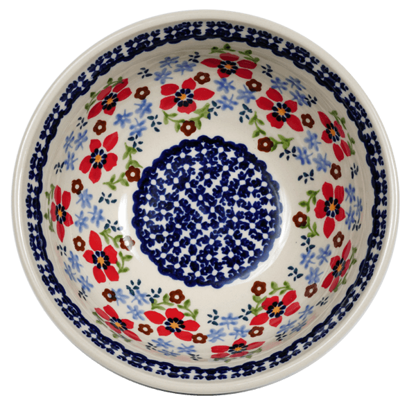 Bowl, Round, 6.75" in "Summer Bouquet" by Manufaktura | M090T-MM01