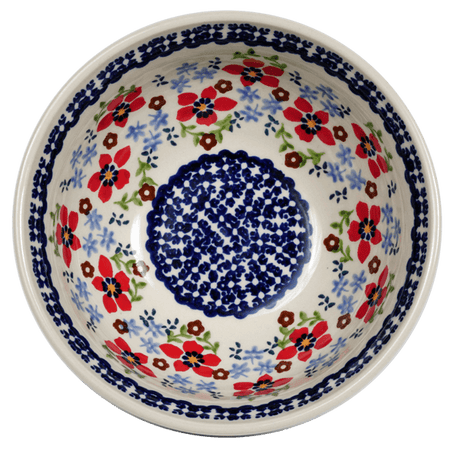 Bowl, Round, 6.75" in "Summer Bouquet" by Manufaktura | M090T-MM01