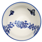 Bowl, Round, 6.75" in "Butterfly Garden" by Manufaktura | M090T-MOT1