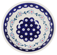 A picture of a Polish Pottery 6.75" Bowl (Periwinkle Chain) | M090T-P213 as shown at PolishPotteryOutlet.com/products/675-bowls-periwinkle-chain