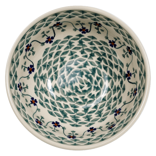 Bowl, Round, 6.75" in "Woven Pansies" by Manufaktura | M090T-RV