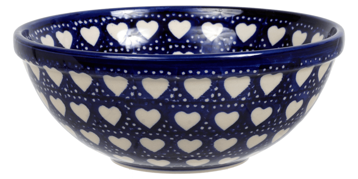 Bowl, Round, 6.75" in "Torrent of Hearts" by Manufaktura | M090T-SEM