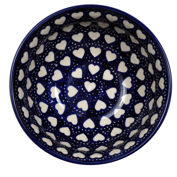 Bowl, Round, 6.75" in "Torrent of Hearts" by Manufaktura | M090T-SEM