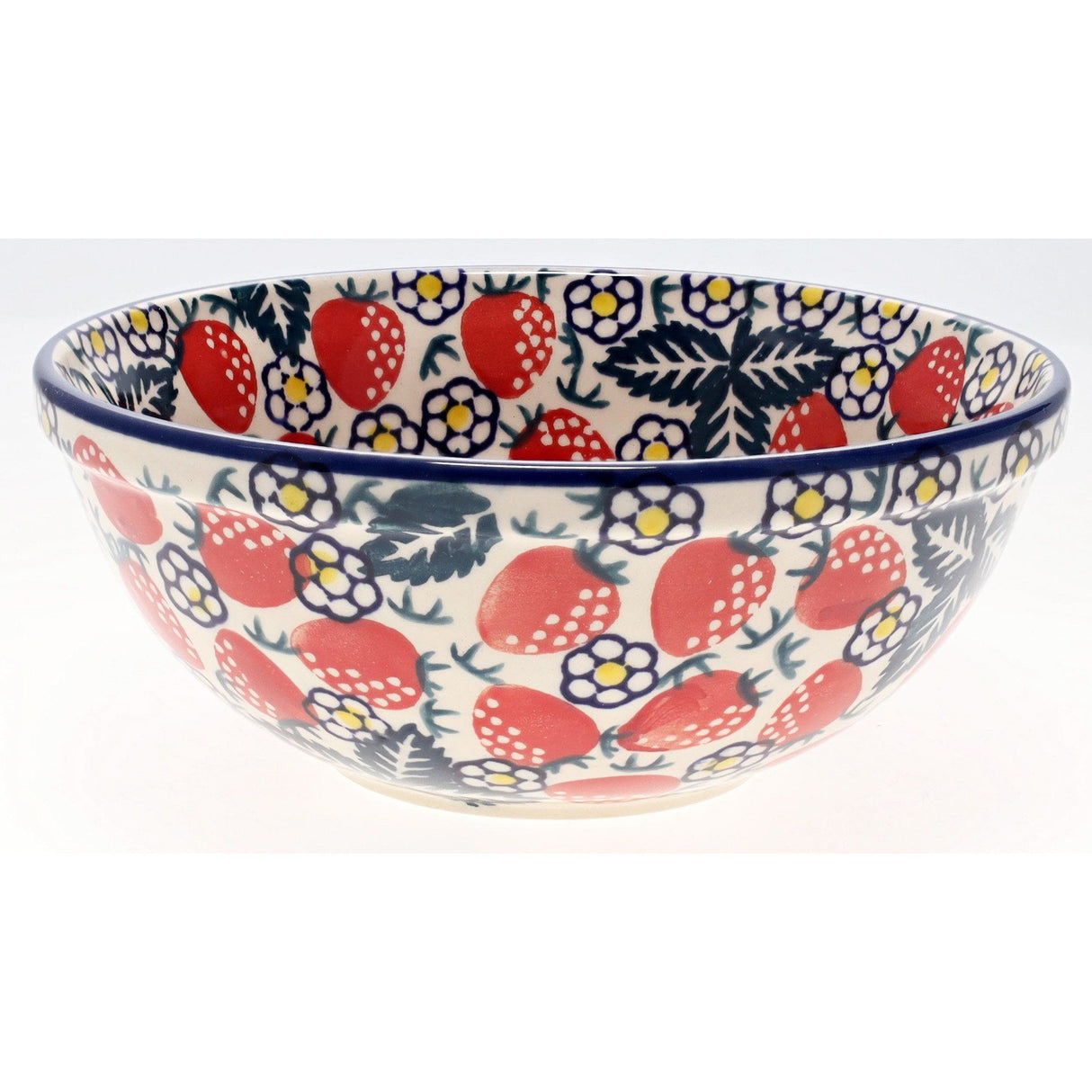 Bowl, Round, 6.75" in "Strawberry Fields" by Manufaktura | M090U-AS59