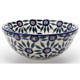 Bowl, Round, 6.75" in "Peacock Parade" by Manufaktura | M090U-AS60