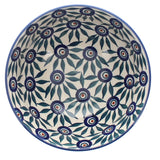 Bowl, Round, 6.75" in "Peacock Parade" by Manufaktura | M090U-AS60