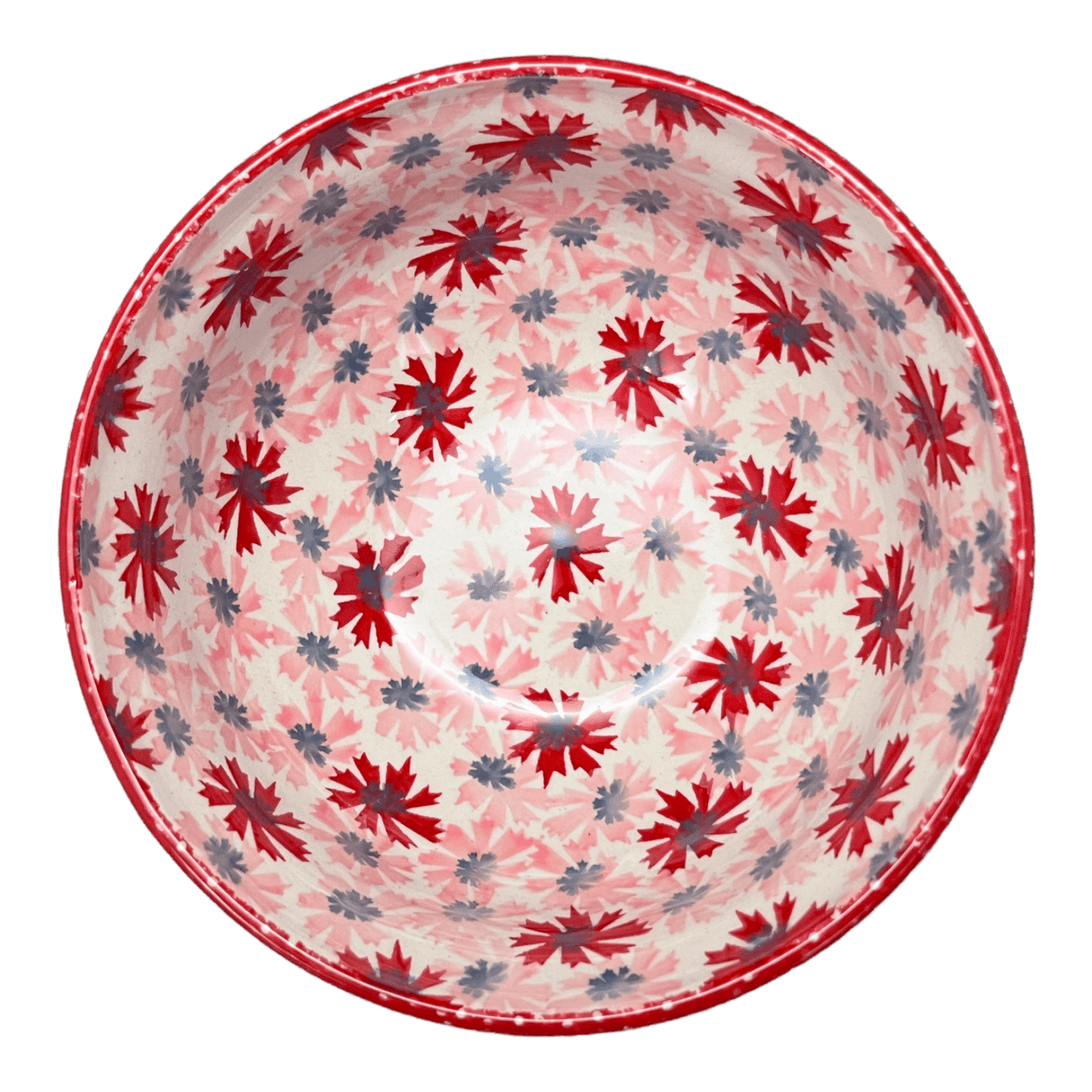 Bowl, Round, 6.75" in "Scarlet Daisy" by Manufaktura | M090U-AS73