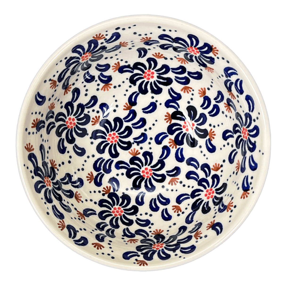 Bowl, Round, 6.75" in "Floral Fireworks" by Manufaktura | M090U-BSAS