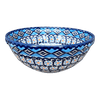 Polish Pottery 6.75" Bowl (Blue Diamond) | M090U-DHR at PolishPotteryOutlet.com