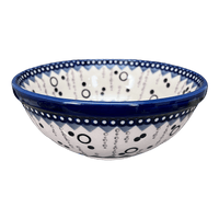 A picture of a Polish Pottery 6.75" Bowl (Bubble Blast) | M090U-IZ23 as shown at PolishPotteryOutlet.com/products/6-75-bowl-bubble-blast-m090u-iz23