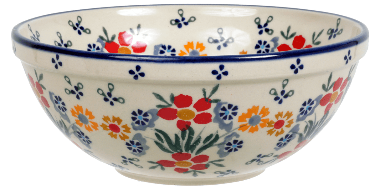 Bowl, Round, 6.75" in "Fresh Flowers" by Manufaktura | M090U-MS02