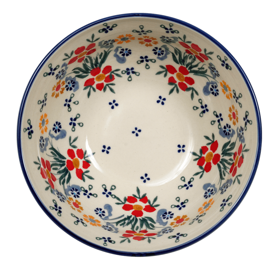 Bowl, Round, 6.75" in "Fresh Flowers" by Manufaktura | M090U-MS02