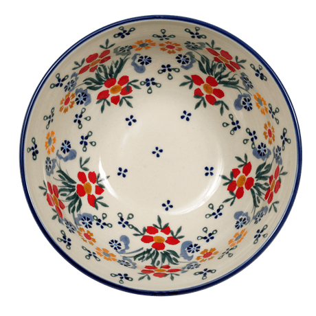 Bowl, Round, 6.75" in "Fresh Flowers" by Manufaktura | M090U-MS02