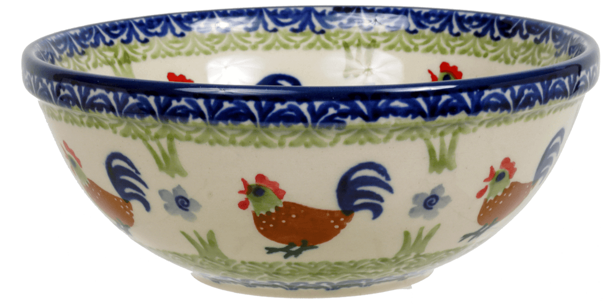 Bowl, Round, 6.75" in "Chicken Dance" by Manufaktura | M090U-P320