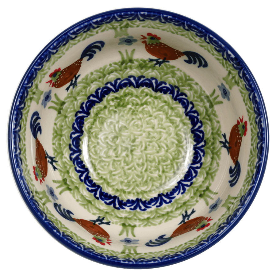 Bowl, Round, 6.75" in "Chicken Dance" by Manufaktura | M090U-P320