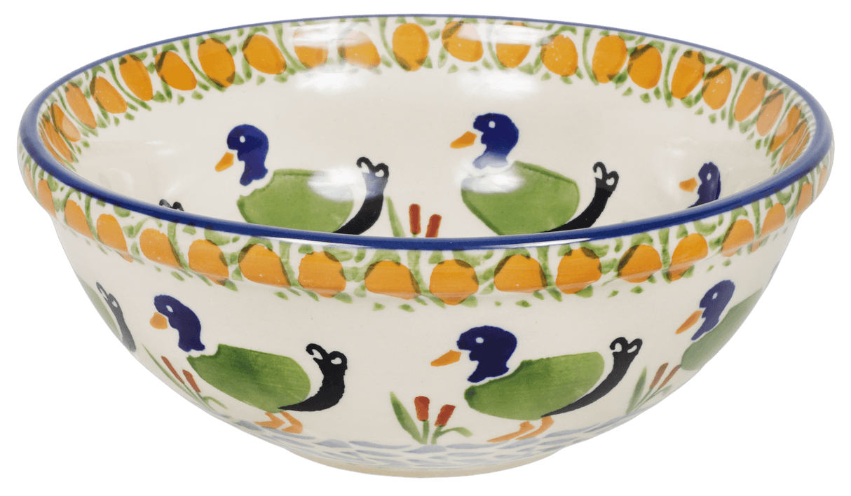 Bowl, Round, 6.75" in "Ducks in a Row" by Manufaktura | M090U-P323