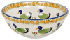 Polish Pottery 6.75" Bowl (Ducks in a Row) | M090U-P323 at PolishPotteryOutlet.com