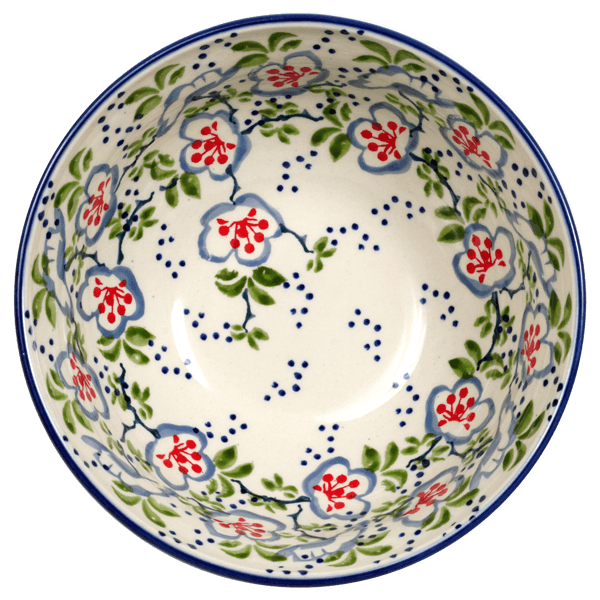 Bowl, Round, 6.75" in "Flowers & Lace" by Manufaktura | M090U-P372