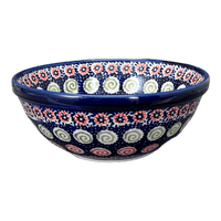 A picture of a Polish Pottery 6.75" Bowl (Carnival) | M090U-RWS as shown at PolishPotteryOutlet.com/products/6-75-bowl-carnival-m090u-rws