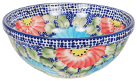 A picture of a Polish Pottery 6.75" Bowl (Fiesta) | M090U-U1 as shown at PolishPotteryOutlet.com/products/675-bowls-fiesta