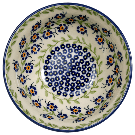 Bowl, Round, 6.75" in "Blue Clematis" by Manufaktura | M090U-VB03