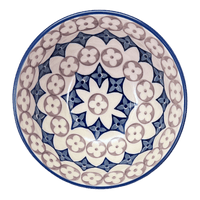 A picture of a Polish Pottery 6.75" Bowl (Diamond Blossoms) | M090U-ZP03 as shown at PolishPotteryOutlet.com/products/6-75-bowl-diamond-blossoms-m090u-zp03