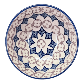 Polish Pottery 6.75" Bowl (Diamond Blossoms) | M090U-ZP03 Additional Image at PolishPotteryOutlet.com