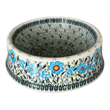 Bowl, Round, Dog Bowl, 10.25" Large in "Baby Blue Blossoms" by Manufaktura | M110S-JS49