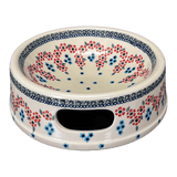 Bowl, Round, Dog Bowl, 10.25" Large in "Floral Symmetry" by Manufaktura | M110T-DH18