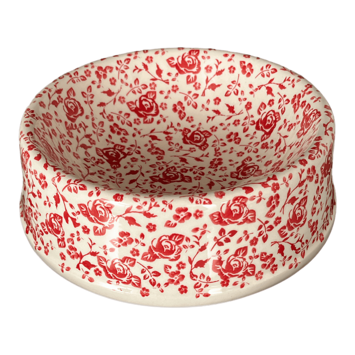 Bowl, Round, Dog Bowl, 10.25" Large in "Rose - Floribunda" by Manufaktura | M110U-GZ32