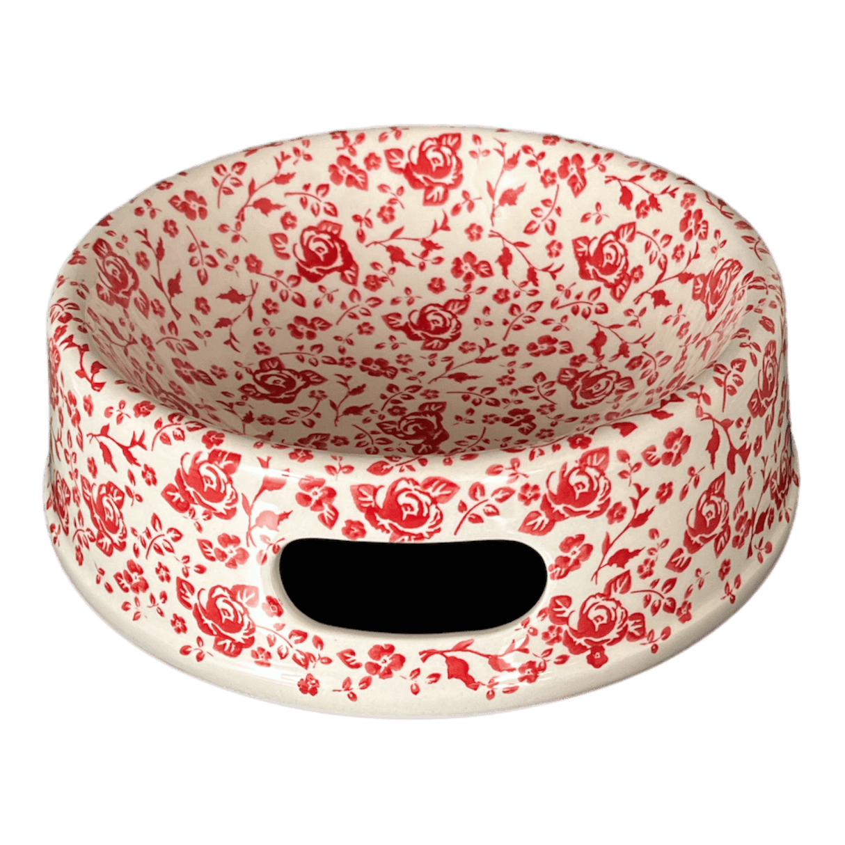 Bowl, Round, Dog Bowl, 10.25" Large in "Rose - Floribunda" by Manufaktura | M110U-GZ32