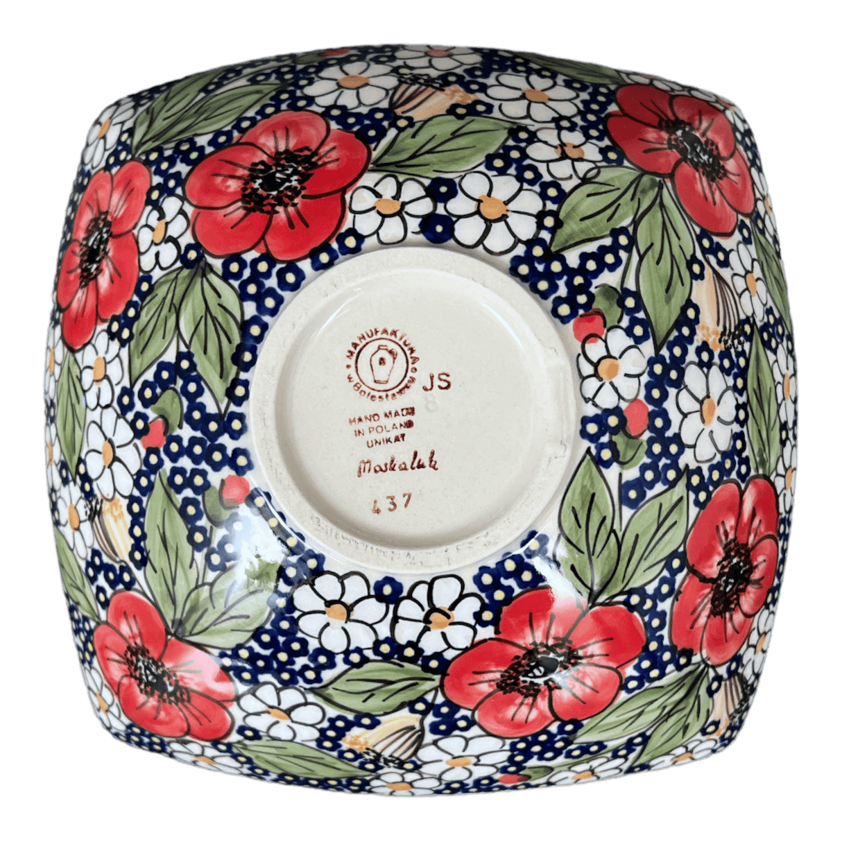 Dish, Nut, Medium, 7.75" in "Poppies & Posies" by Manufaktura | M113S-IM02