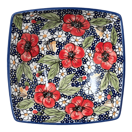 Dish, Nut, Medium, 7.75" in "Poppies & Posies" by Manufaktura | M113S-IM02