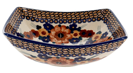 Bowl, Square, Nut, Medium, 7.75" in "Bouquet in a Basket" by Manufaktura | M113S-JZK