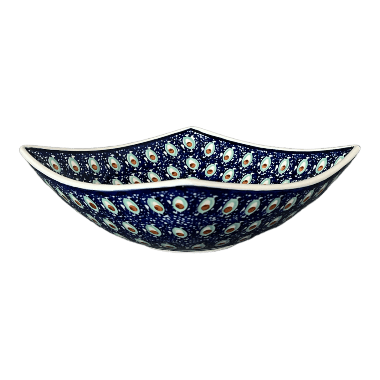 Bowl, Square, Nut, Medium, 7.75" in "Fish Eyes" by Manufaktura | M113T-31