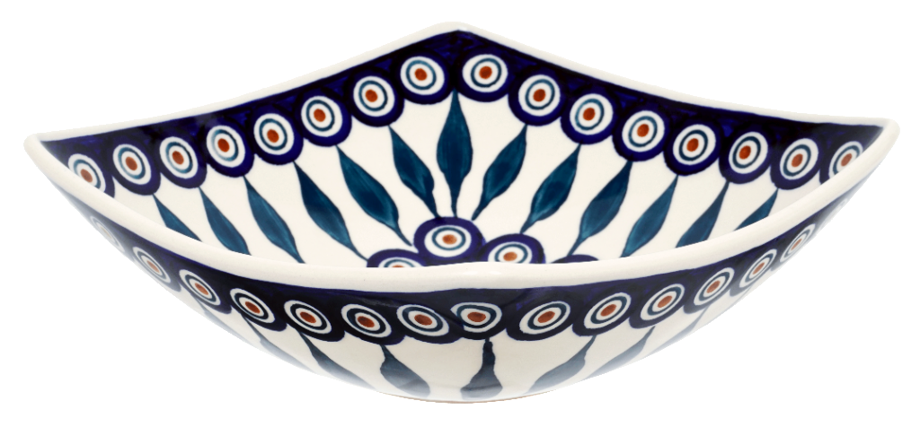 Dish, Nut, Medium, 7.75" in "Peacock" by Manufaktura | M113T-54