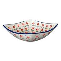 A picture of a Polish Pottery Medium Nut Dish (Simply Beautiful) | M113T-AC61 as shown at PolishPotteryOutlet.com/products/medium-nut-dish-simply-beautiful-m113t-ac61