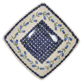 Polish Pottery Medium Nut Dish (Lily of the Valley) | M113T-ASD Additional Image at PolishPotteryOutlet.com
