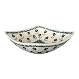 Bowl, Square, Nut, Medium, 7.75" in "Forget Me Not" by Manufaktura | M113T-ASS