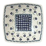 Bowl, Square, Nut, Medium, 7.75" in "Forget Me Not" by Manufaktura | M113T-ASS