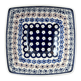 Polish Pottery Medium Nut Dish (Floral Chain) | M113T-EO37 Additional Image at PolishPotteryOutlet.com