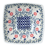 Bowl, Square, Nut, Medium, 7.75" in "Butterfly Blossoms" by Manufaktura | M113T-MM02