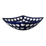 Bowl, Square, Nut, Medium, 7.75" in "Sea of Hearts" by Manufaktura | M113T-SEA