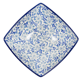 Polish Pottery Medium Nut Dish (English Blue) | M113U-AS53 Additional Image at PolishPotteryOutlet.com