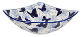 Dish, Nut, Medium, 7.75" in "Blue Butterfly" by Manufaktura | M113U-AS58